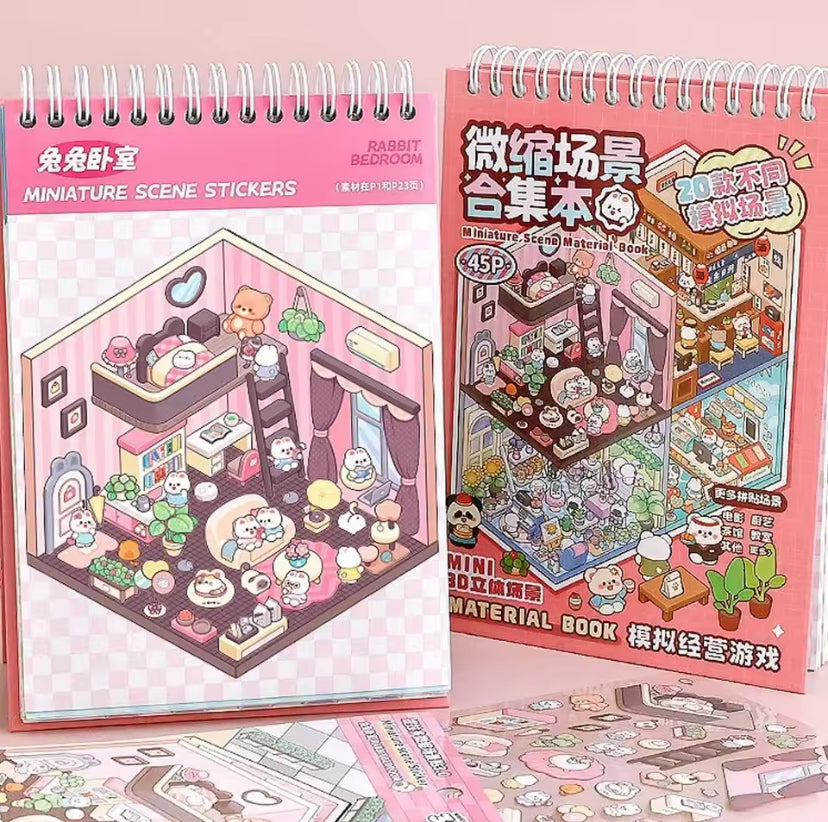 Ohlittlenest 3D Dream House Sticker Book – Build 20 Adorable Rooms