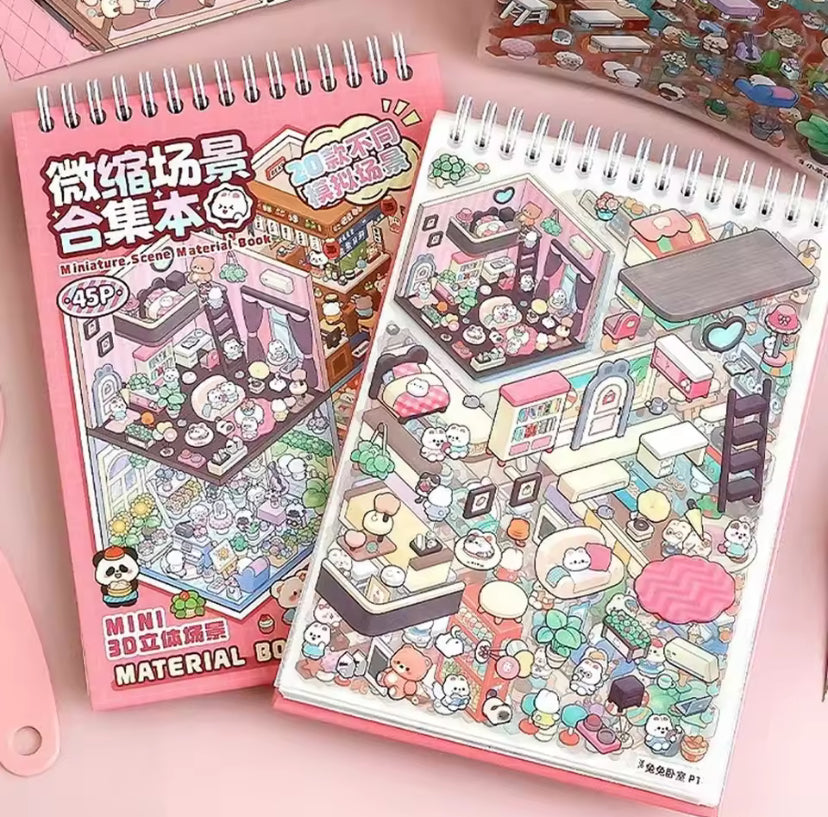 Ohlittlenest 3D Dream House Sticker Book – Build 20 Adorable Rooms